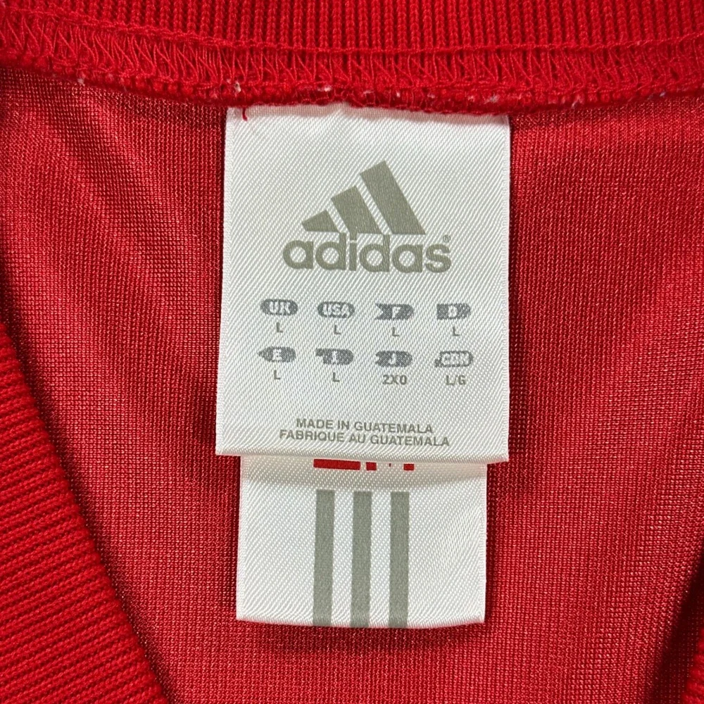 Vintage Nebraska Huskers Jersey Mens Large Red #30 NCAA Football Adidas 00s Y2K